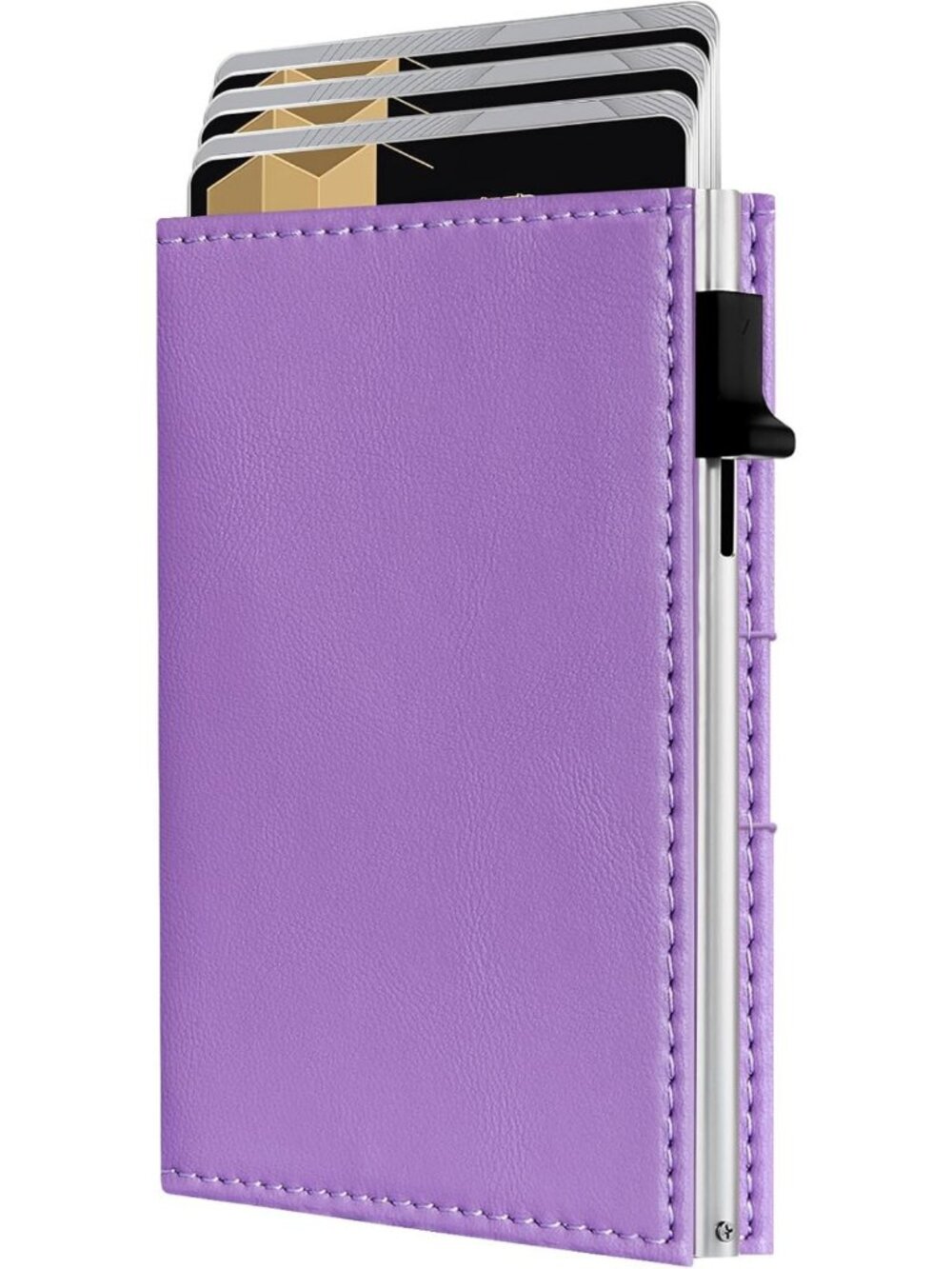 Slim RFID Wallet for Women - Small Trifold, Anti-Theft, Pop-Up Card Holder